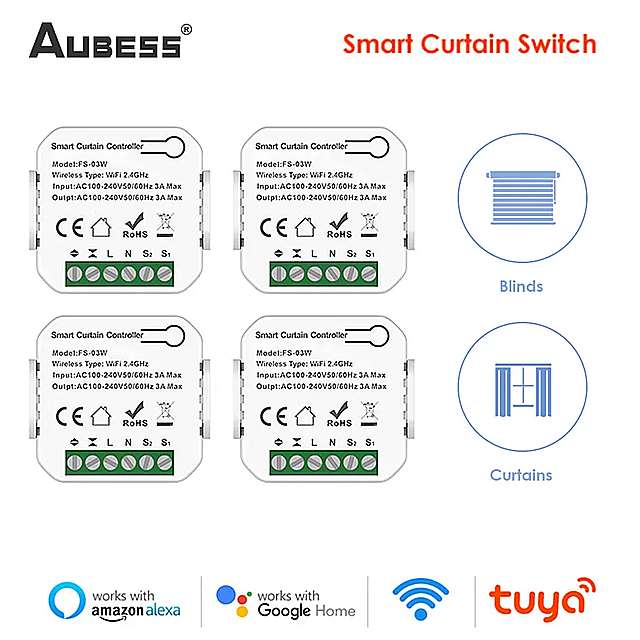 ローラー シャッター シャッター Wi-Fi 付き スマート ライフ Tuya リモート コントロール アプリ alexa google home で動作