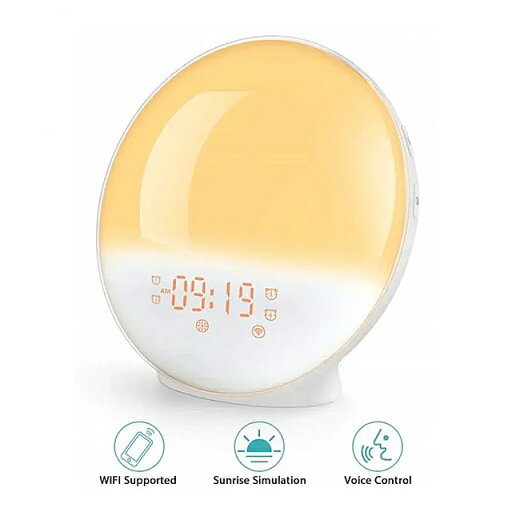 Tuya ウェイクアップ アラーム ナイトライト wifi ナイトランプ 7色 スマート ライフ アプリ alexa google home Tuya ウェイクアップ アラーム ナイトライト wifi ナイトランプ 7色 スマート ライフ アプリ alexa google home