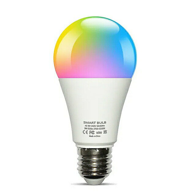 インテリジェント LED ランプ 9W wifi 調光可能 rgbebcw alexa siri google home スマート 電球 DIY e27 音声 制御