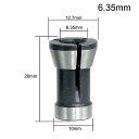 1pc & 3pc 高精度 アダプタ コレット 木材 8ミリメートル6.35ミリメートル6ミリメートル コレット 彫刻 トリミング 機械 フライス カッター