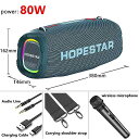 HOPESTARA6 MAX 80W |[^u Bluetooth Xs[J[ nCp[ h Xgbv O |[^u R ~[WbN Z^[ TuE[t@[ X[p[ oX TWS pt  p[eB[ I[fBI