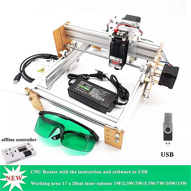 DIY CNC-@ 15W ^ 20x17cm Ɩ ؐ[^[