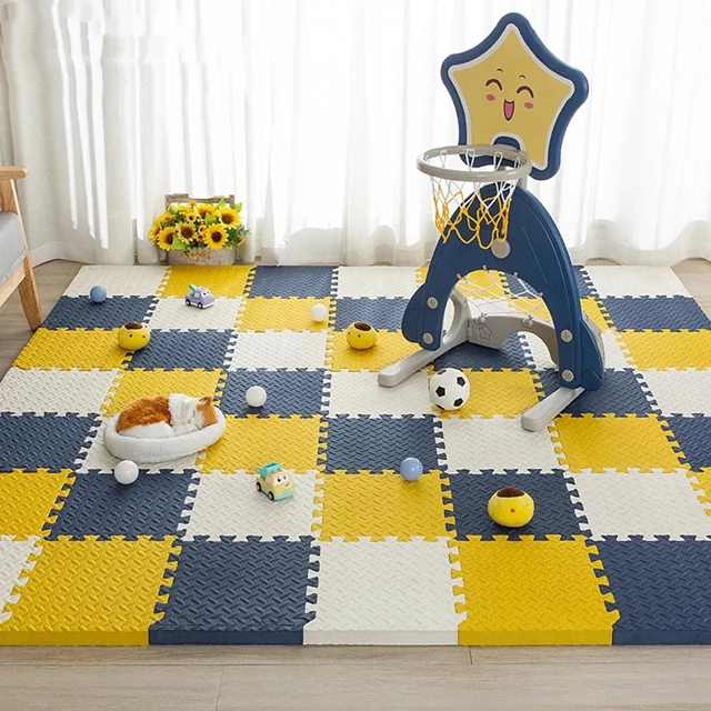 赤ちゃん 用フォーム プレイ パズル マット エクササイズ タイル 黒と白 30x30x1cm 20個ピース/ロットバッチ