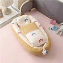 babynest 新生児 巣 ベッド ポータブル ベビー ベッド 旅行 ベッド ベビー 巣 ベビー ラウンジバシネット バンパー と枕クッションのキルト 3