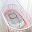 ベビー ベッド 用の持ち運び可能な巣 ベビー ベッド として使用できる綿の ベビー ベッド 新生児 用のトラベル ベビー ベッド 赤ちゃん の巣50x85cm