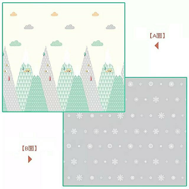 赤ちゃん 用 の厚手の 折りたたみ式 プレイマット 1cm/1.5cm 防水 フロアマット クロール用