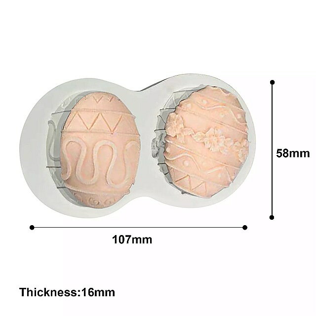 イースターラビットフォンダンシリコン モールド ニンジン ケーキ デコレーション ツールチョコレート クッキー ベーキング モールド エッグ DIY クレイエポキシ モールド グレー