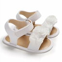 女の 赤ちゃん 0-18ヶ月姫 サンダル スニーカー 幼児 ソフトソール ベビー シューズ生児 靴 花ちょう結び 子供 前ウォーキング