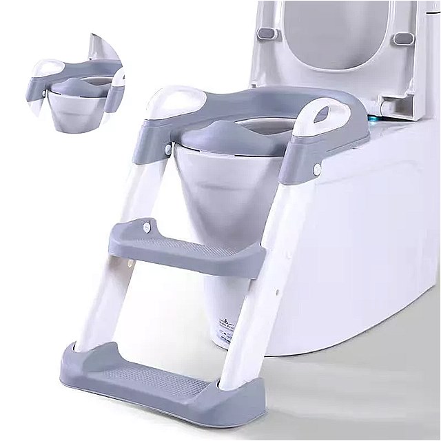 折りたたみ 式 ベビー トイレ 5色 男の子 用 小便器 折りたたみ 式 安全椅子 調節可能 な ステップ