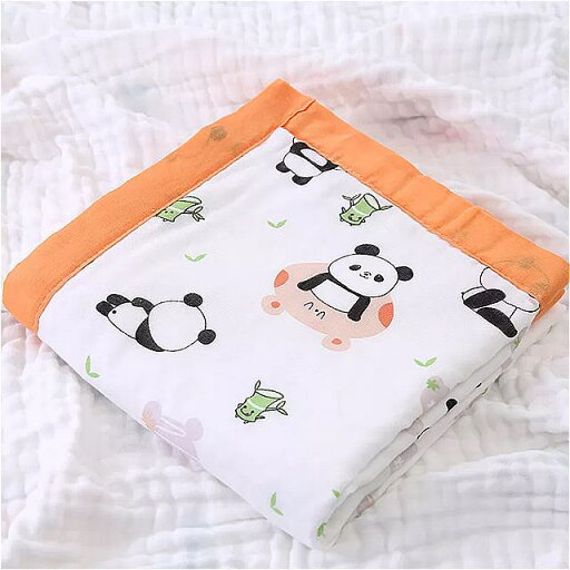 綿 子供用 毛布 110x110cm 6層 通気性 寝具 モスリン 毛布 綿 子供用 毛布 110x110cm 6層 通気性 寝具 モスリン 毛布
