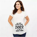 ロード2022 夏の 女性 のプリント tシャツ 女の子 の 出産 半袖 妊娠 発表 シャツ 新 ママ服