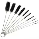 10個セット クリーニング brushmulti機能 ステンレス鋼 給餌 哺乳瓶の吸引チューブ ガラス管 スパイラル 髪わら ブラシ