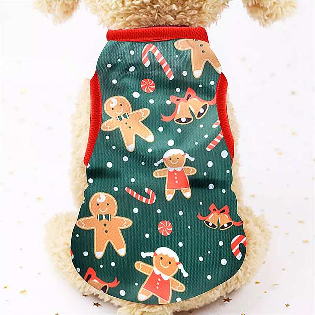犬 用 クリスマス 服 中小サイズ ペット 服 犬 用 小動物 服 子犬 チワワ ペット 用 暖かいシャツ