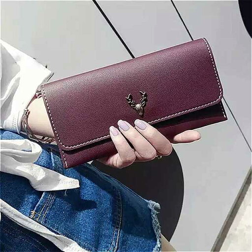 韓国 スタイル pu レザー 鹿ヘッド 装飾 財布 シンプル ファッション 女性 ハンドバッグ 韓国 スタイル pu レザー 鹿ヘッド 装飾 財布 シンプル ファッション 女性 ハンドバッグ