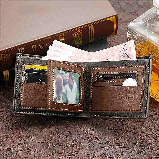 スタンプ 印刷 ヒンジクランプ メンズ 財布 ショート スタイル つや消し マルチ カード 大容量 メンズ 財布 3