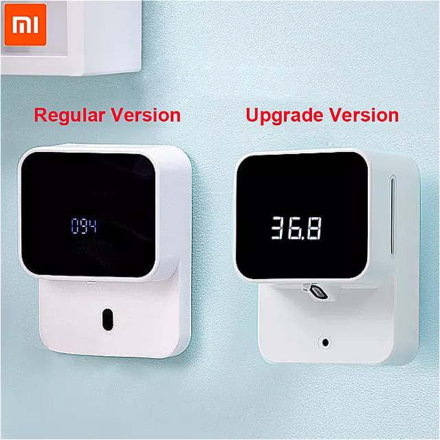 Xiaomi Xiaomi-壁に取り付けられた 石鹸ディスペンサー x6 LEDディスプレイ 泡 自動 石鹸ディスペンサー 洗浄 携帯電話