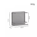 Xiaomi- 冷蔵庫用の磁気棚 壁掛け ステンレス鋼 キッチンアクセサリー(3)