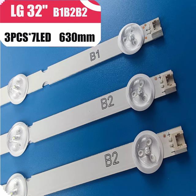 オリジナル 新 キット 3個 7 led 630ミリメートル led バック lg 32LN541V 32LN540V B1 / B2-Type 6916L-1437A 6916L-1438A LC320DUE sf R1