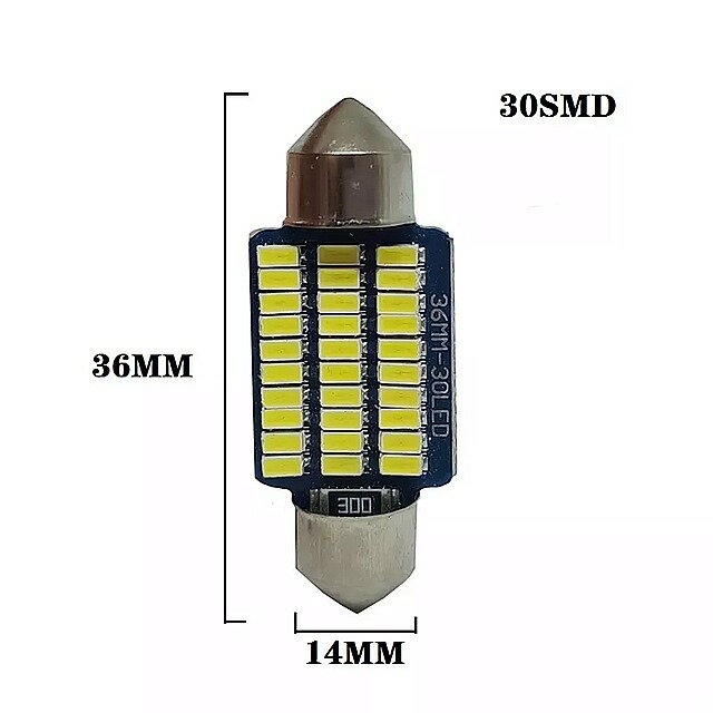 1個 車 LED 電球 canbus C10W C5W LED フェストゥーン31ミリメートル36ミリメートル39ミリメートル41ミリメートル エラー なし12v 6500 18k ホワイト 自動車 インテリア ドーム 読書 ライト