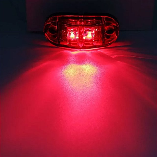 10個 警告灯 LEDトレーラー 車用 ランプマーカー トラック 赤 オレンジ 白 12v 24v 車のアクセサリー