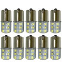 LEDカーブレーキライト ライト 点滅ライト 黄 青 赤のストロボ 12V 10個 1156 bay15d 1157 2835 12smd(4)