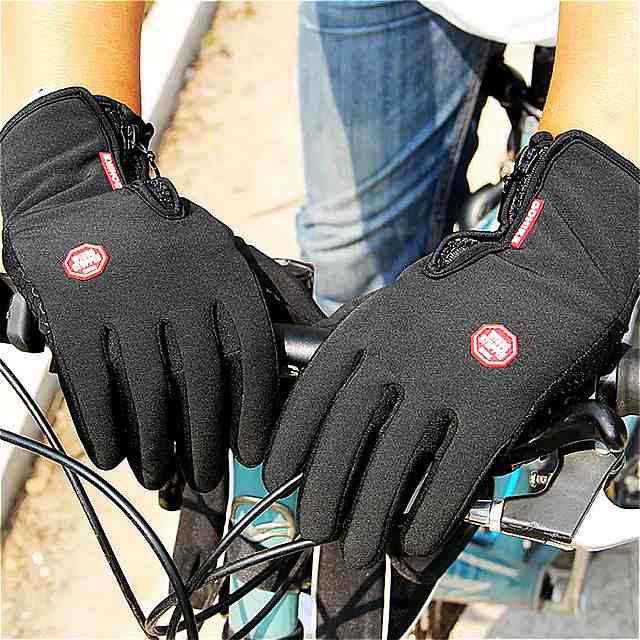 冬の 男性 用 サイクリング グローブ フルフィンガータッチスクリーン 滑り止め 熱暖かい屋外 スキー オートバイ 用