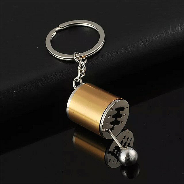 ギアボックス の形をした 金属 製 の キーリング 車用 トランスミッション レバー シフト レバー クリエイティブ な キーホルダー