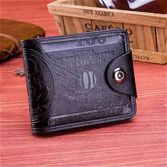 男性用の ヴィンテージ 磁気 財布 3つ折りの 財布 天然革の 財布