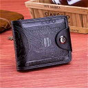 男性用の ヴィンテージ 磁気 財布 3つ折りの 財布 天然革の 財布 1