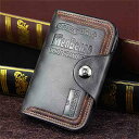 男性用の ヴィンテージ 磁気 財布 3つ折りの 財布 天然革の 財布 2
