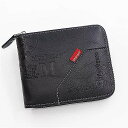 男性用の革製 財布 オイルスキンワックスの 財布 コイン ホルダー カードホルダー ジッパー