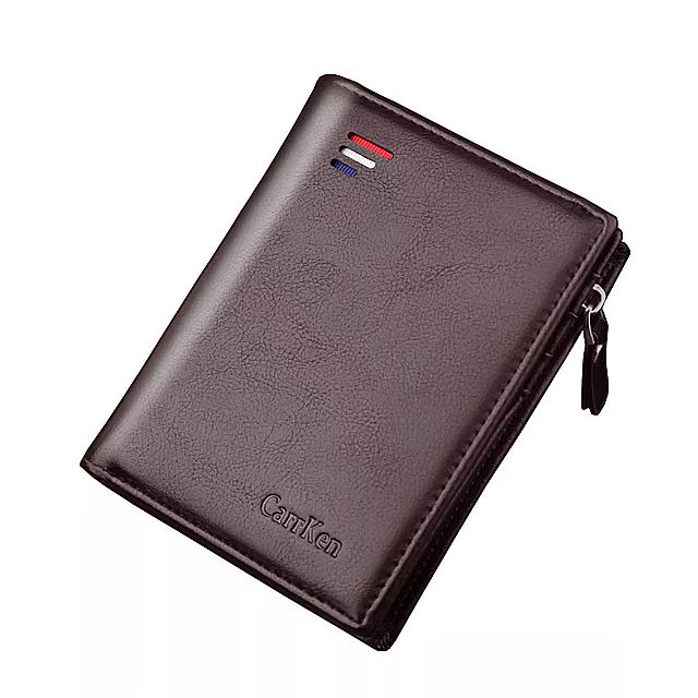 男性用 ヴィンテージレザー バッグ 短いスリムな牛革の 財布 クレジットカード用の 財布
