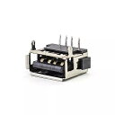 10 20 50ピース ロット usb タイプa メス 2.0 dip 4 ピン 2足90挿入直接 データ 充電 プラグ ソケット ジャック コネクター ワイヤ...