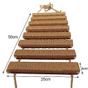 猫 のためのさまざまなサイズの 猫 の橋 ロープ 猫 の はしご ペット の 家具 子猫 の おもちゃ 木の塔(4)