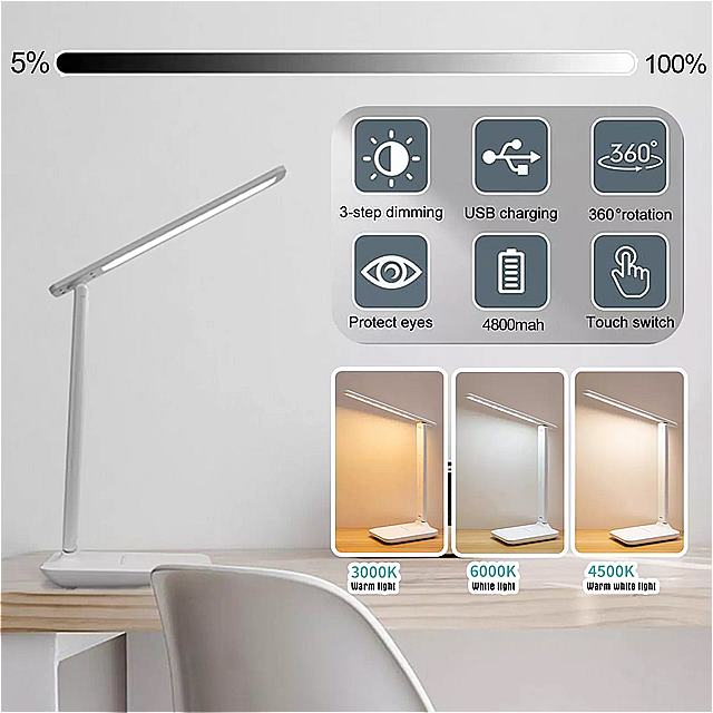 LED デスク ランプ 無段階 調光 対応 