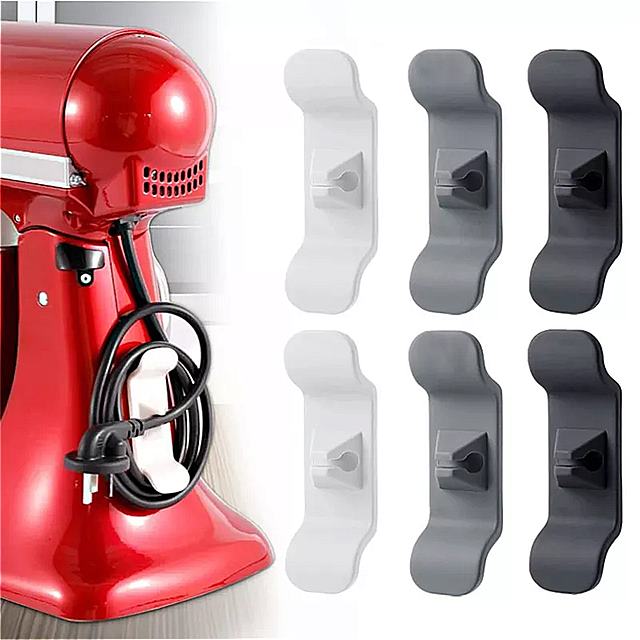 ケーブル を閉じるための アクセサリー ホルダー 2?4個 キッチン 用の コネクタ 付き アプライアンス エアフライヤー 収納 ケーブル