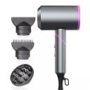 プロフェッショナル イオン ヘア ドライヤー 1800W アロマ ディフューザー とヘアノーズ 速乾性 軽量 ポータブル 旅行(2)