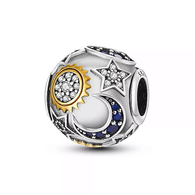 MULAカラフル チャーム ラブハート ビーズ フィット オリジナル パンドラ ブレスレット 925 スターリング シルバー 女性用 DIY ジュエリーのサムネイル