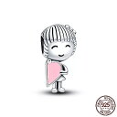 女性 のための オリジナル の パンドラ ビーズ ブレスレット 女の子 と 女性 のための ジュエリー ペンダント 925 スターリング シルバー ピンク の チャーム