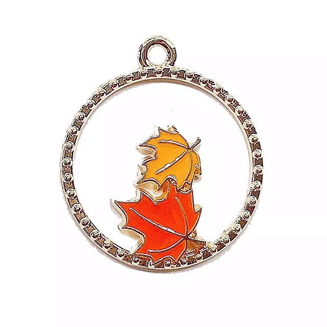ナットスター イヤリング と ネックレス ペンダント ファッション アクセサリー ラウンドリス 直径23x26mm 20個のドリップオイルの漫画