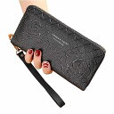 ロング 女性 財布 女性 財布 タッ コイン 財布 カード ホルダー 財布 女性 pu レザー クラッチ マネー バッグ pu レザー バッグ(4)