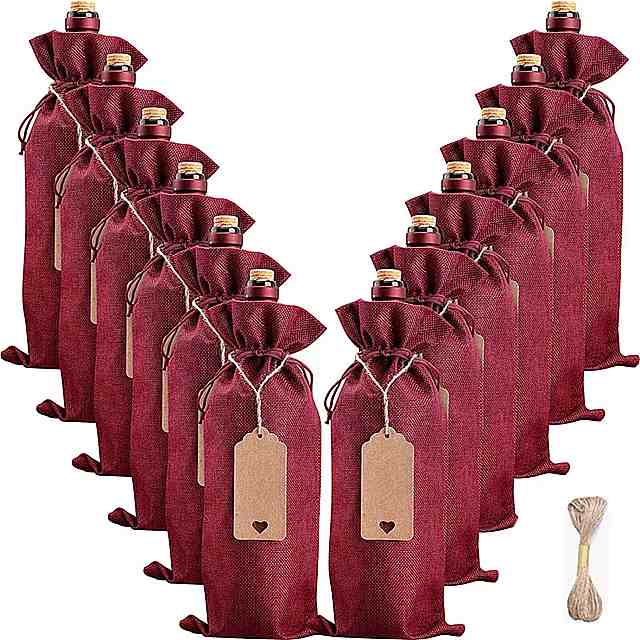 クリスマス 結婚式 誕生日 休日 ため ロープ 付き 再利用 可能なワイン ボトル バッグ