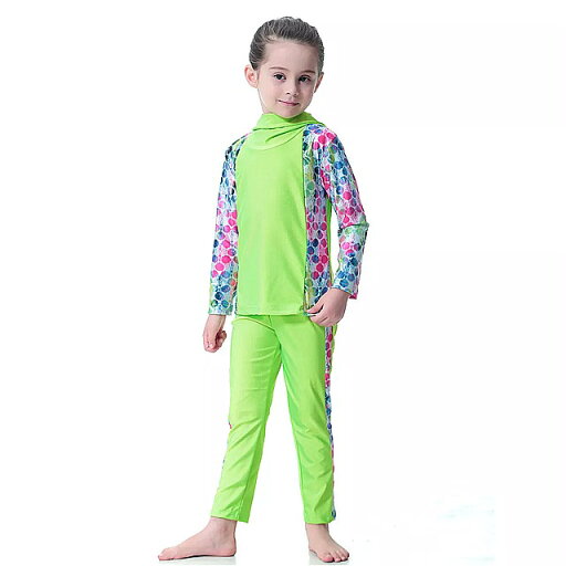 子供のための 水着 新生児のための完全に覆われた ダイビングスーツ 女の子 のための ビーチ ウェア バーキニ ヒジャーブ パンティー 子供のための 水着 新生児のための完全に覆われた ダイビングスーツ 女の子 のための ビーチ ウェア バーキニ ヒジャーブ パンティー