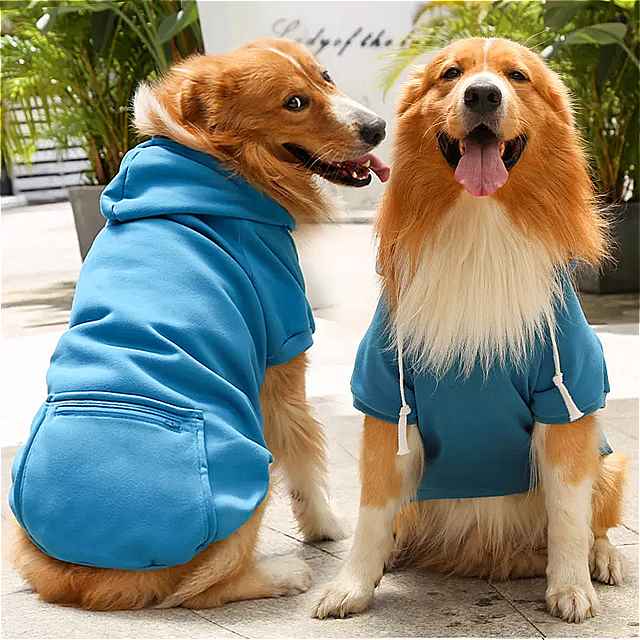 犬 用 フード 付き スウェットシャツ 中小サイズ 暖かい冬 服 柔らかい ウール 暖かい 服 チワワ 猫 コートコレクション 0