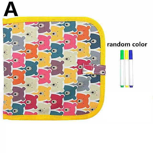 赤ちゃん DIY 製図本 ポータブル ソフト チョーク 製図板 ウォーター チョーク 付き ぬりえ キッド 絵画 黒板 1