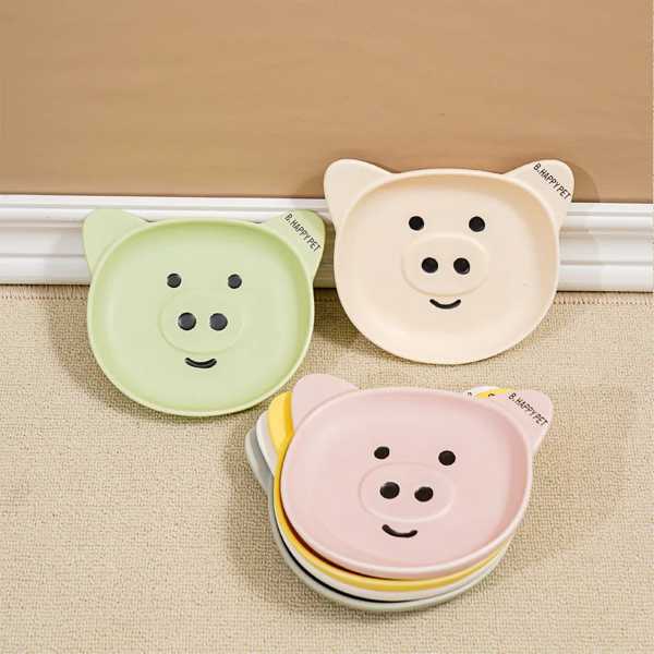 小さ 犬 ため 浅いセラミックボウル 子犬 ペット用品 ファッショナブル