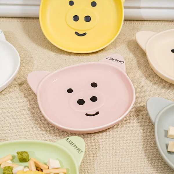 小さ 犬 ため 浅いセラミックボウル 子犬 ペット用品 ファッショナブル