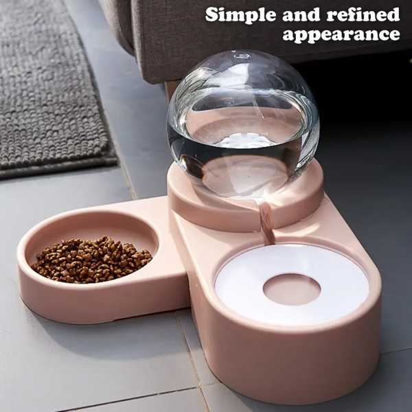 ペット用自動フードフィーダー 噴水水飲用ボウル 給餌容器 猫 犬 子猫用品 1.8l
