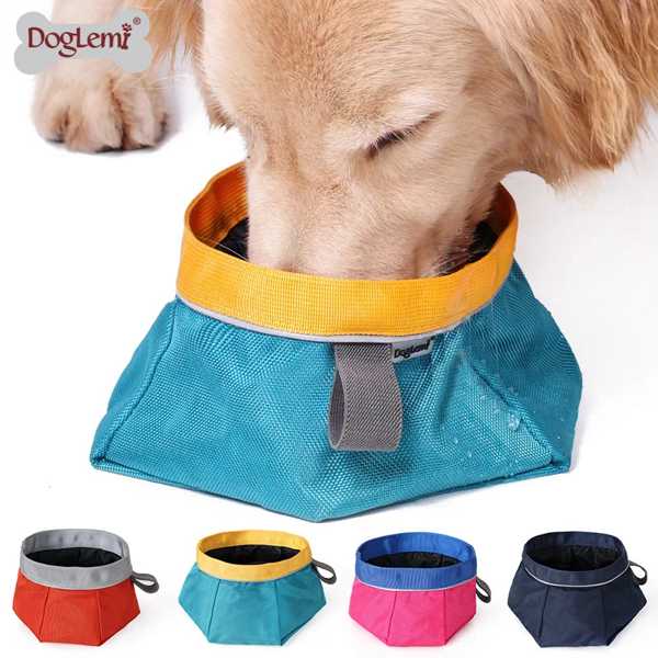 犬 猫用 折りたたみ式フィーディングボウル 屋外折りたたみ式ペット用品