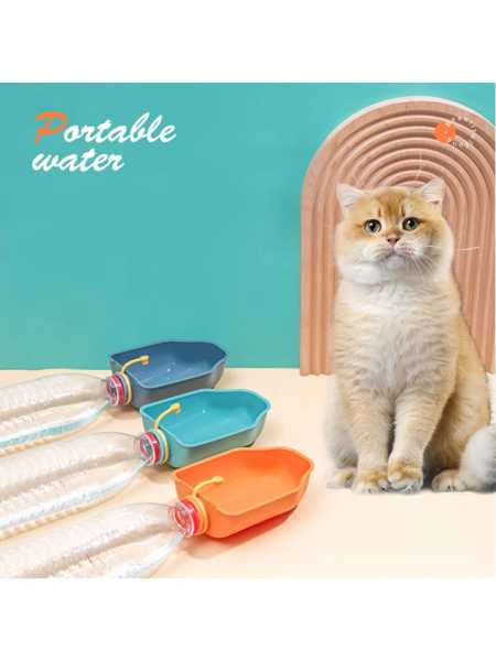 ペット用ポータブル屋外給餌カップ 犬用 アクセサリー トラベルディスペンサー 給水器 家庭用品
